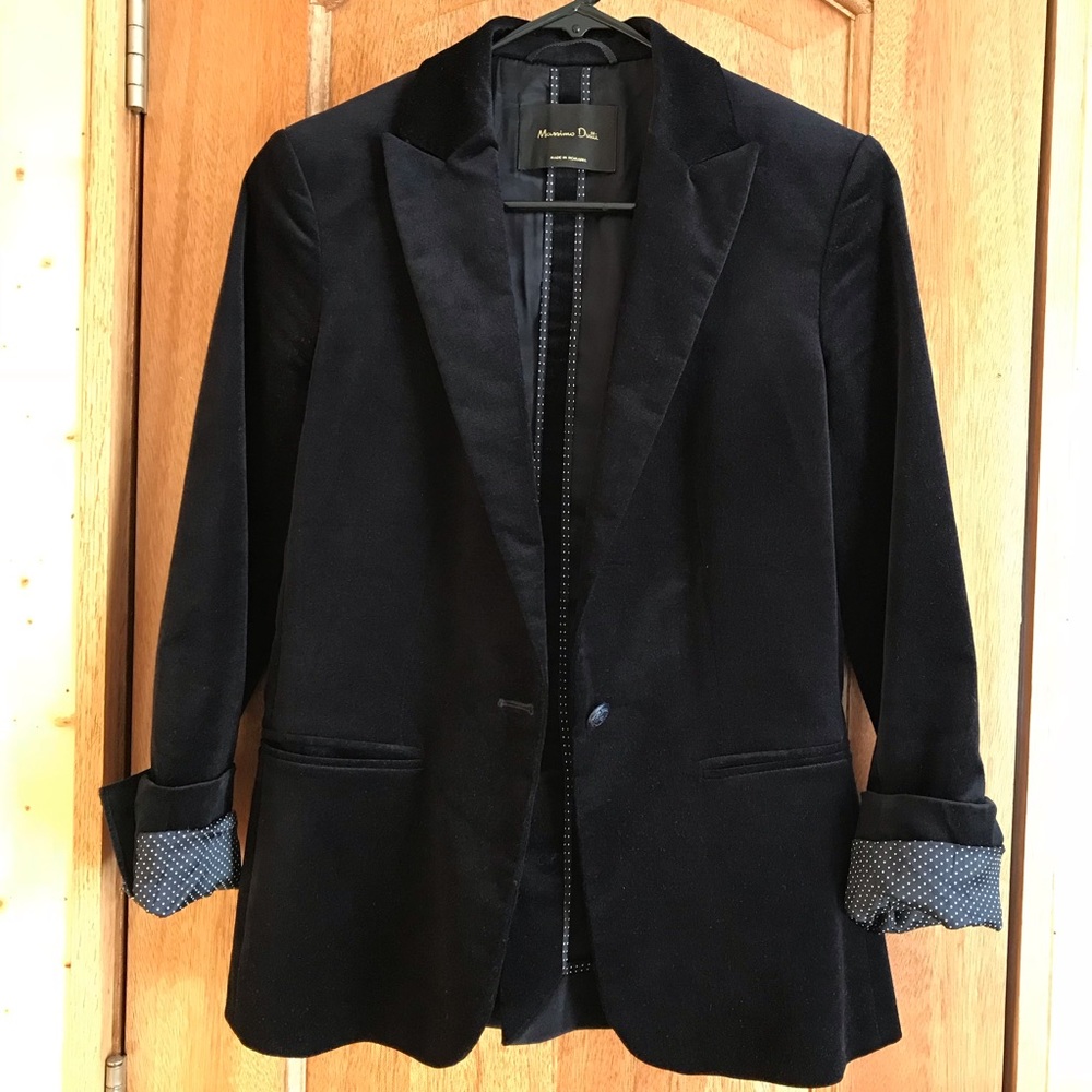 Massimo Dutti Velvet Blazer